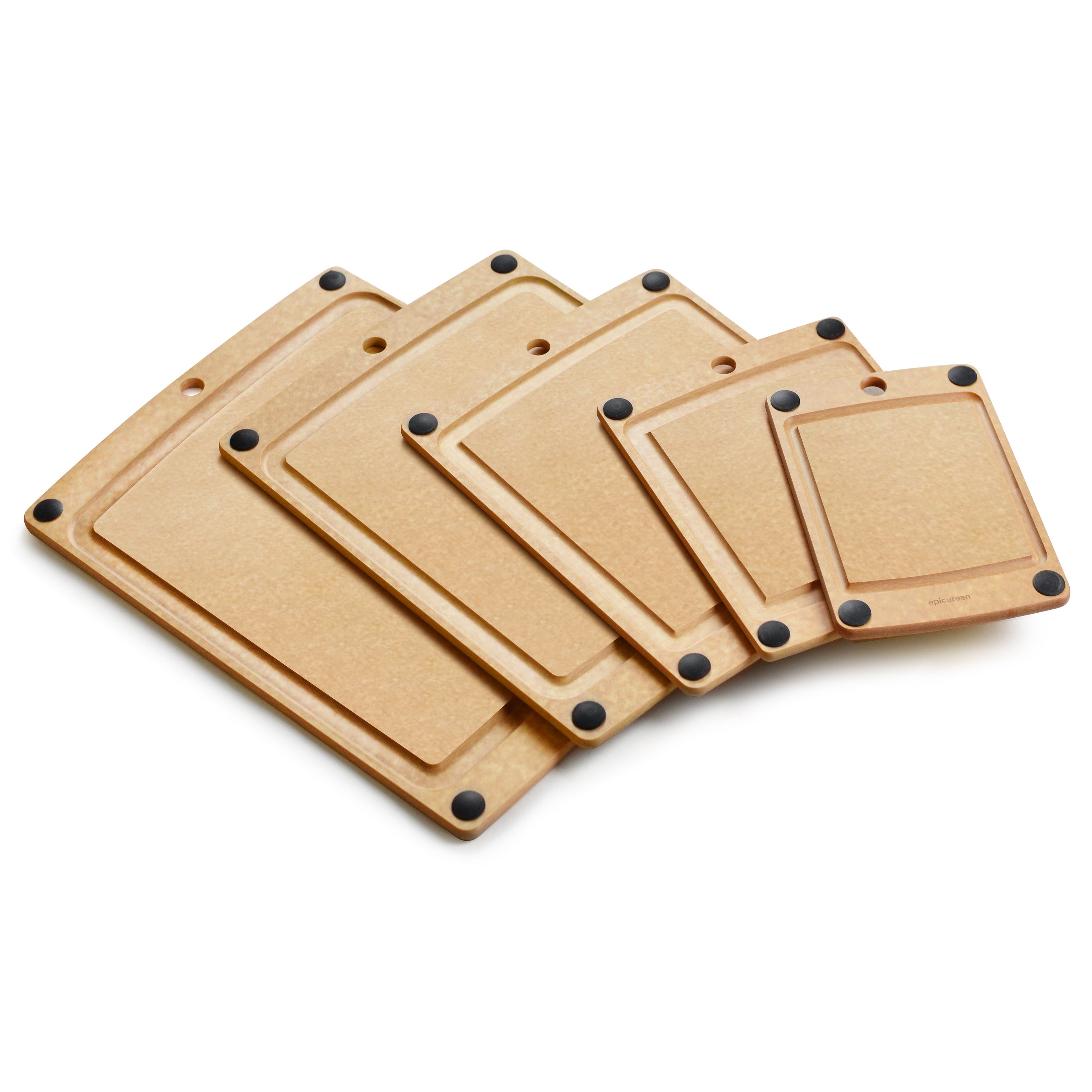 Epicurean Cutting Board Set 5 Piece NonSlip Cutlery and More