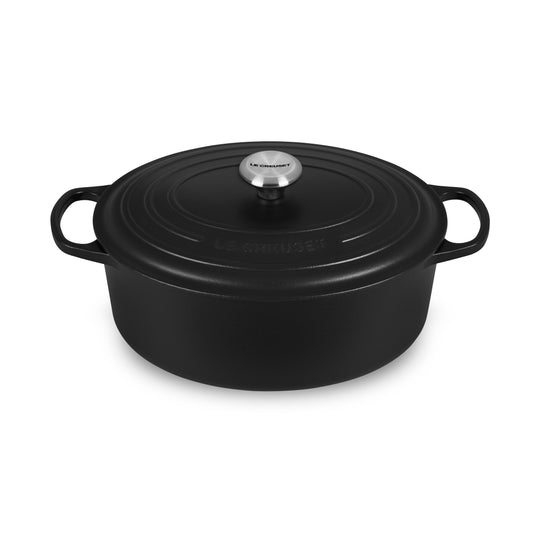 Le Creuset Signature Cast Iron 6.75-quart Licorice Oval Dutch Oven