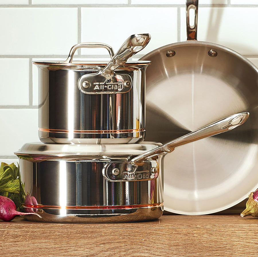 All-Clad Copper Core® Stainless Steel Saucepan with Lid & Reviews