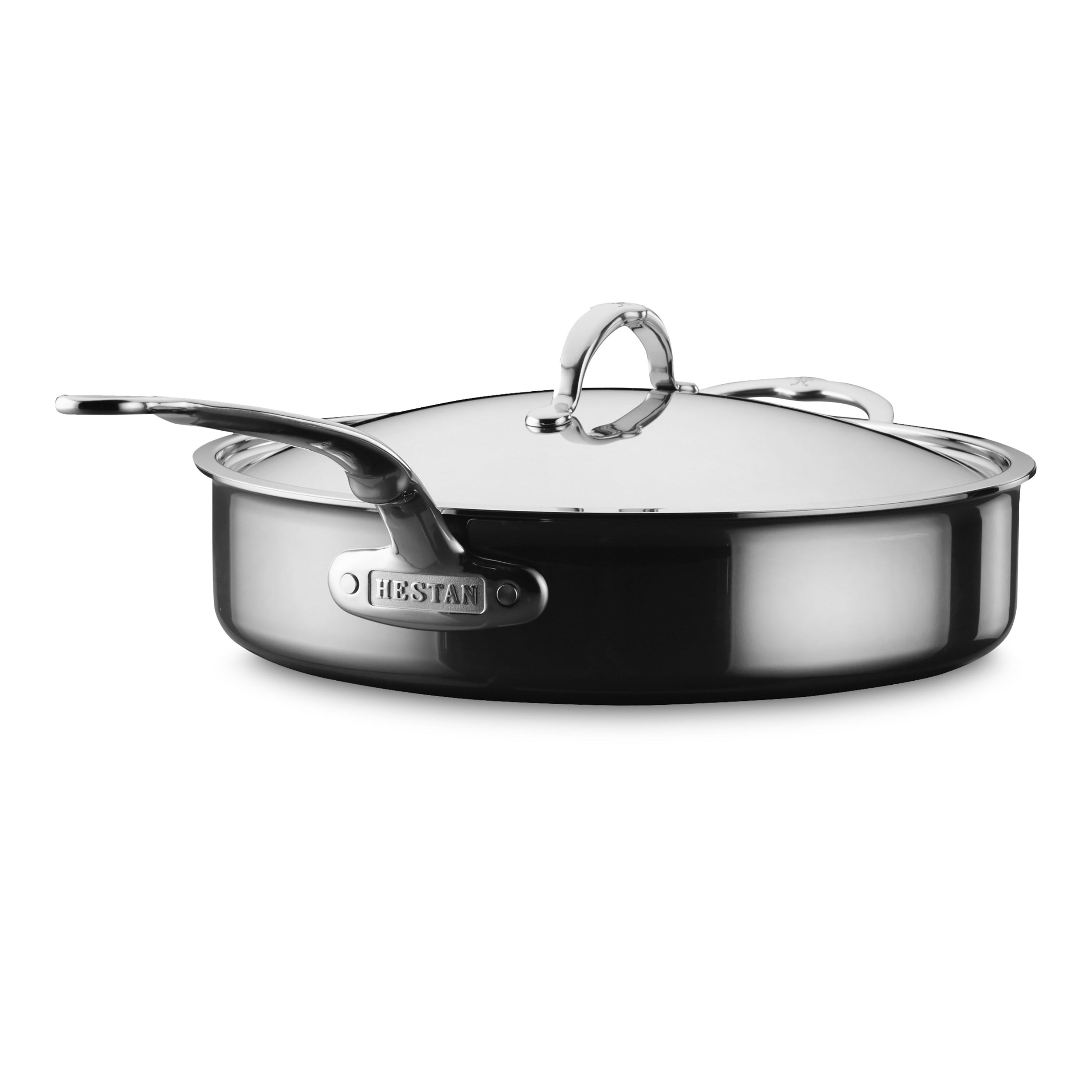 Hestan NanoBond Saute Pan - 5-quart Titanium Stainless Steel