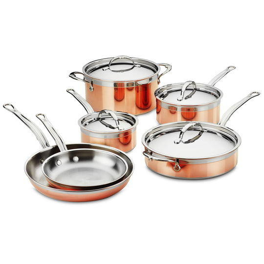 Hestan CopperBond 10 Piece Induction Copper Cookware Set