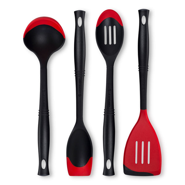 Le Creuset 4 Piece Bi-Material Silicone Utensil Set