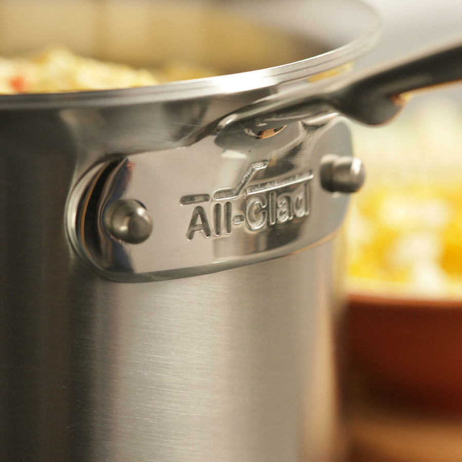 All-Clad d5 Brushed Stainless 4-quart Saucepan with Loop Handle