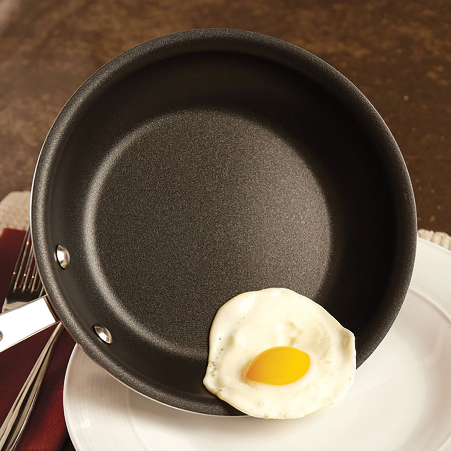 D5 Stainless Polished 5-ply Non Stick Egg Pan, 9 inch Fry Pan