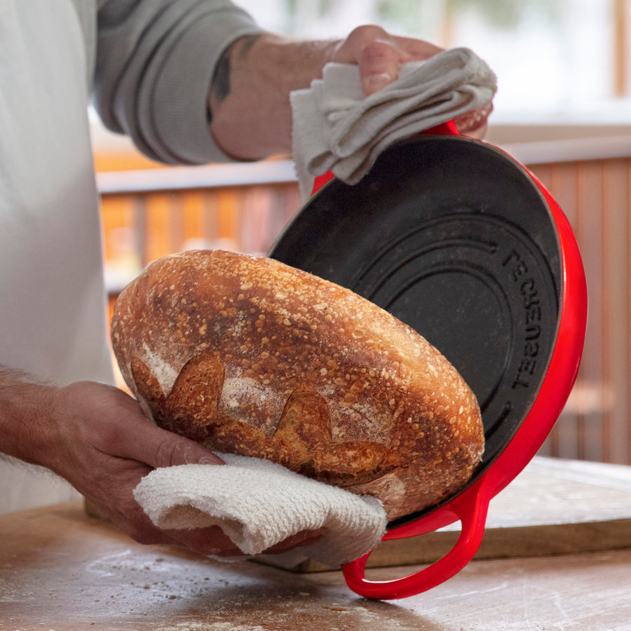Le Creuset Enameled Cast Iron Bread Oven in Cerise — Las Cosas