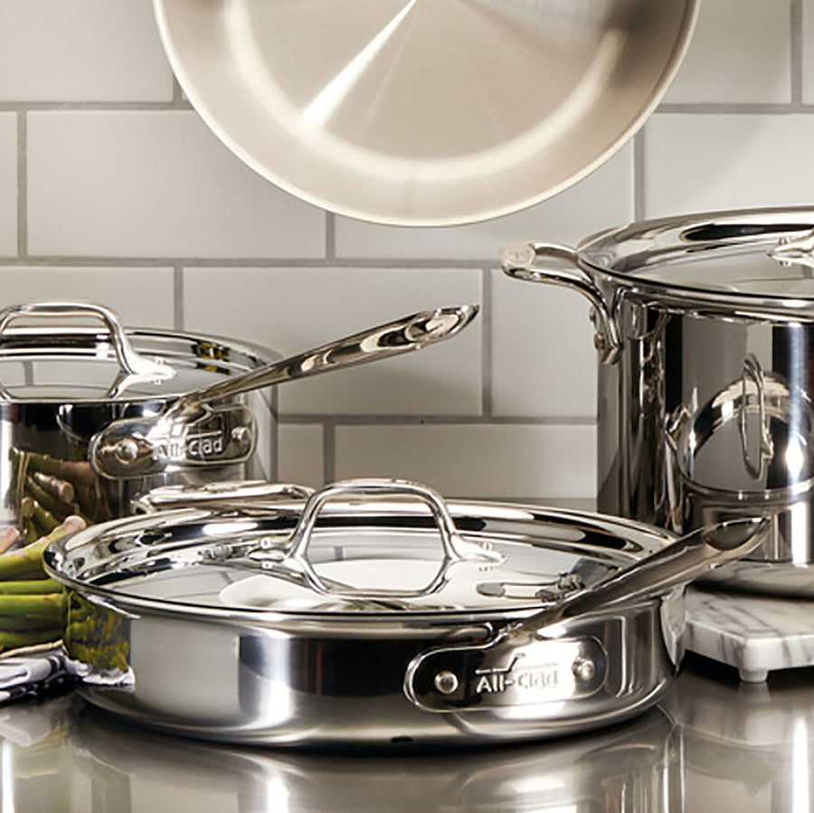 1.5 Quart Saucepan, D3 3-Ply Stainless Cookware