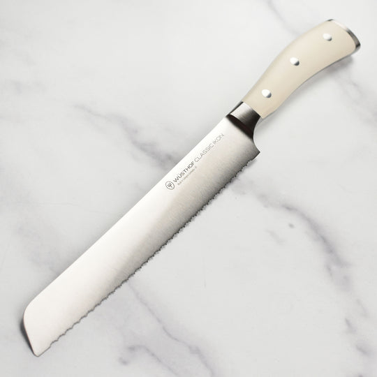 Wusthof Classic Ikon Creme 9" Double Serrated Bread Knife