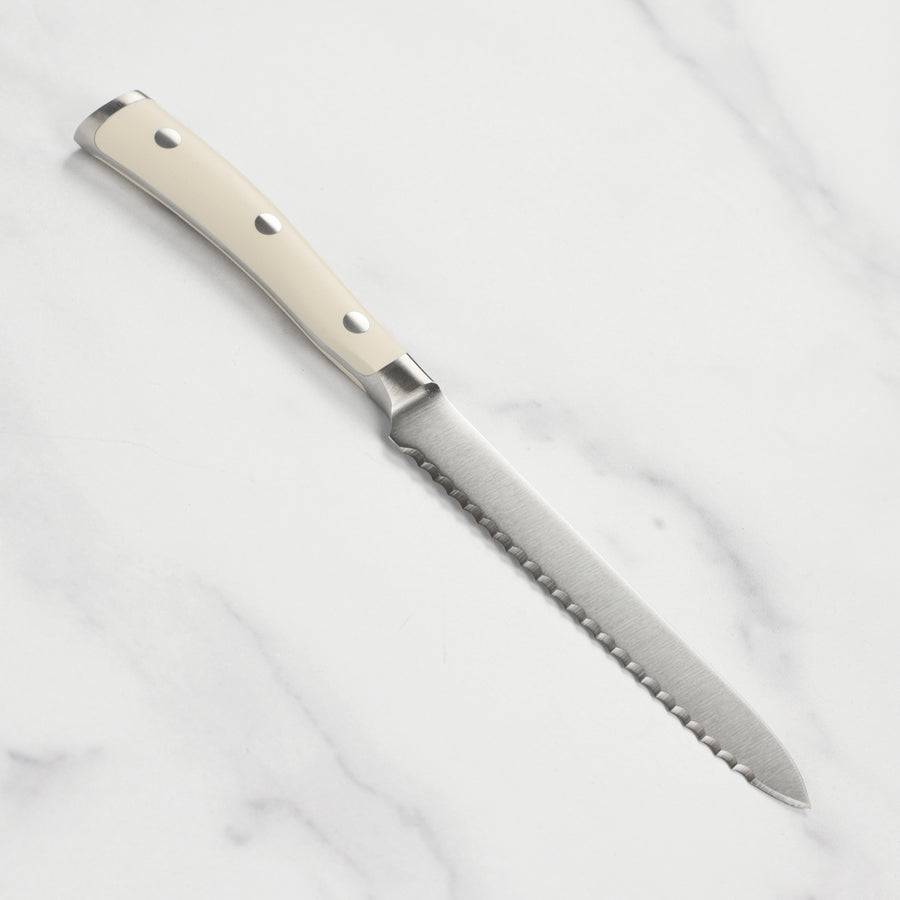 Wusthof Classic Ikon Creme 5" Serrated Utility Knife