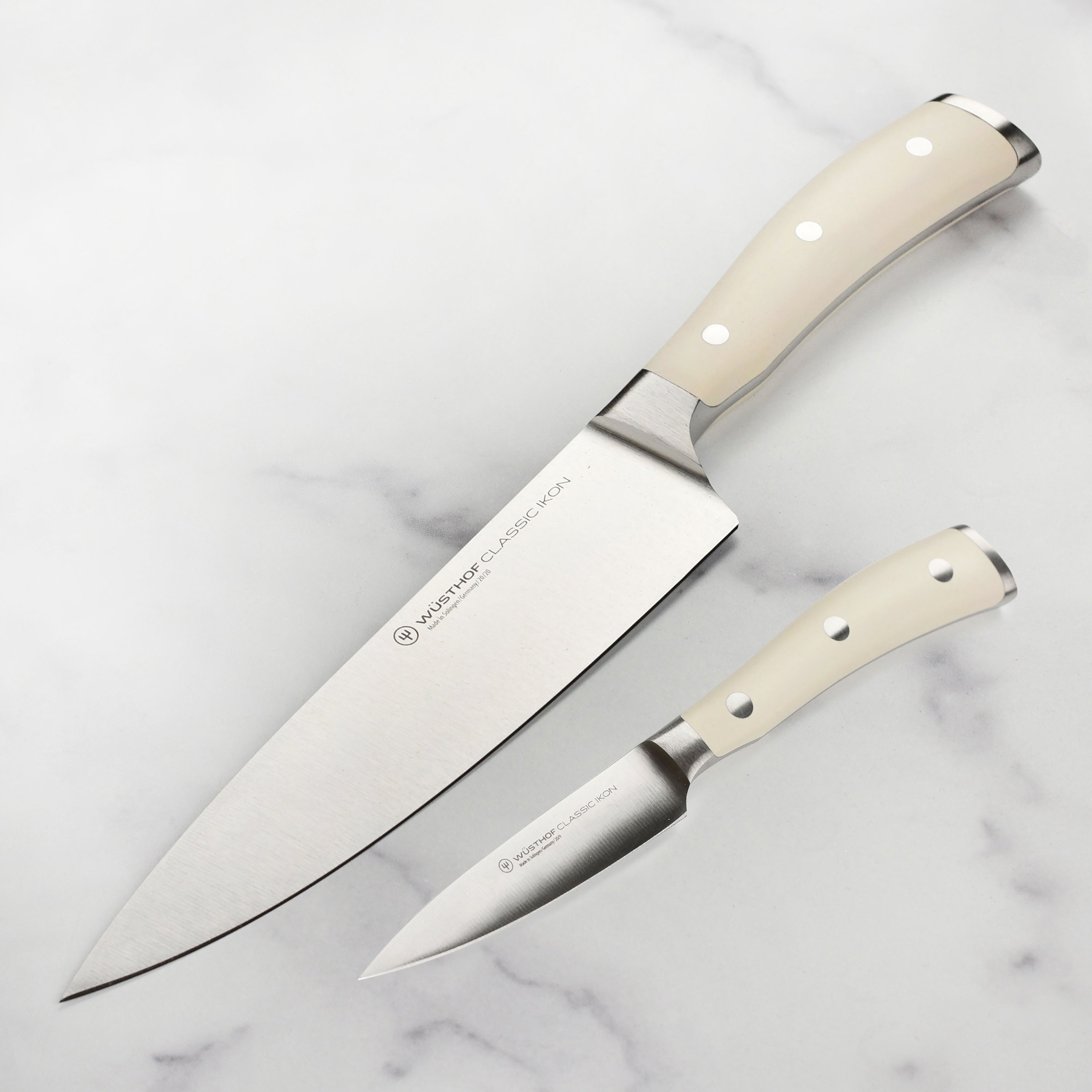 Wusthof Classic Ikon Creme Chef's & Paring Knife Set