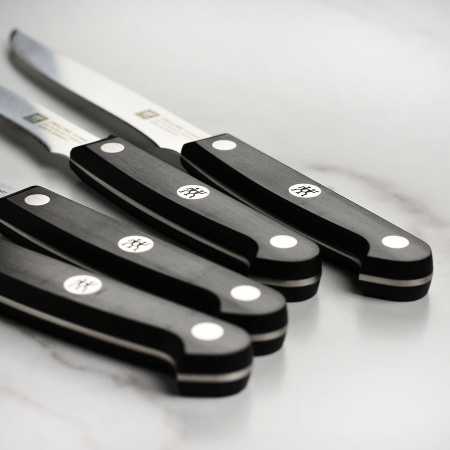 ZWILLING Gourmet 6 Pc Stamped Steak Knife Set — Las Cosas Kitchen Shoppe
