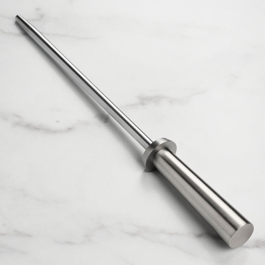 Shun 9" Combination Honing Steel with Satin Stainless Steel Handle