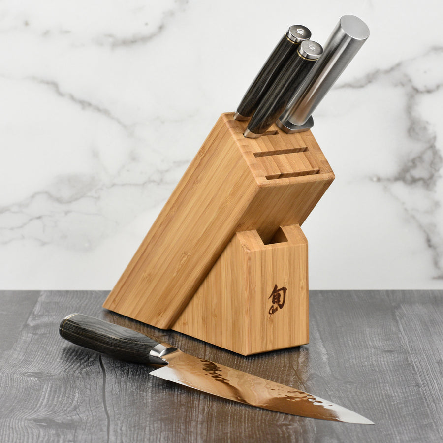 Shun Premier Grey 5 Piece Slimline Knife Block Set