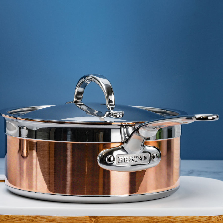 Hestan CopperBond 4-quart Induction Copper Saucepan