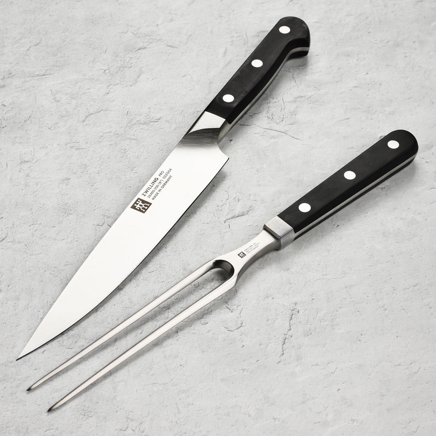 Henckels ZWILLING PORTERHOUSE Carving Fork and Knife Set Reg. Sale