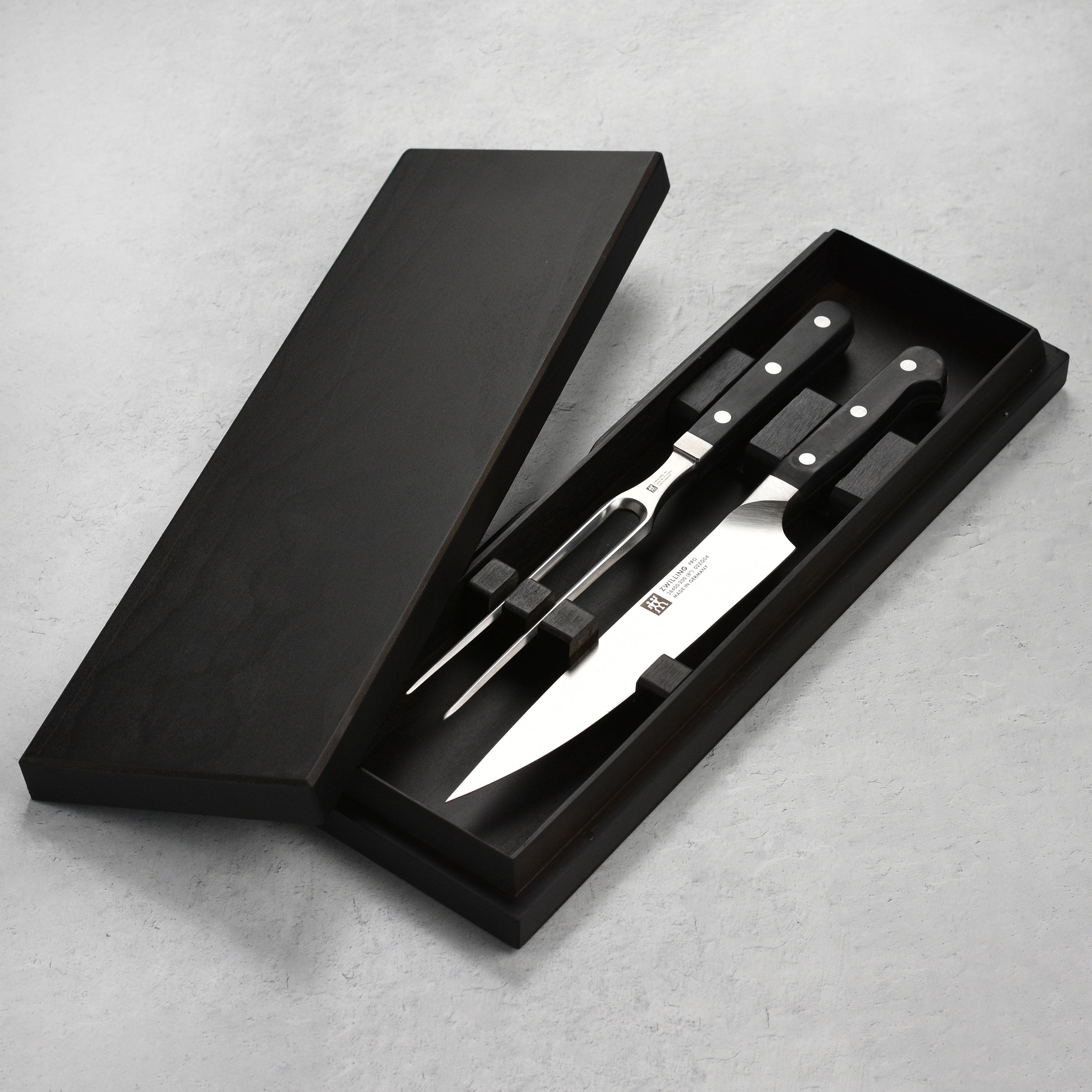 Zwilling Pro Carving Knife & Fork Set with Case Cutlery and More