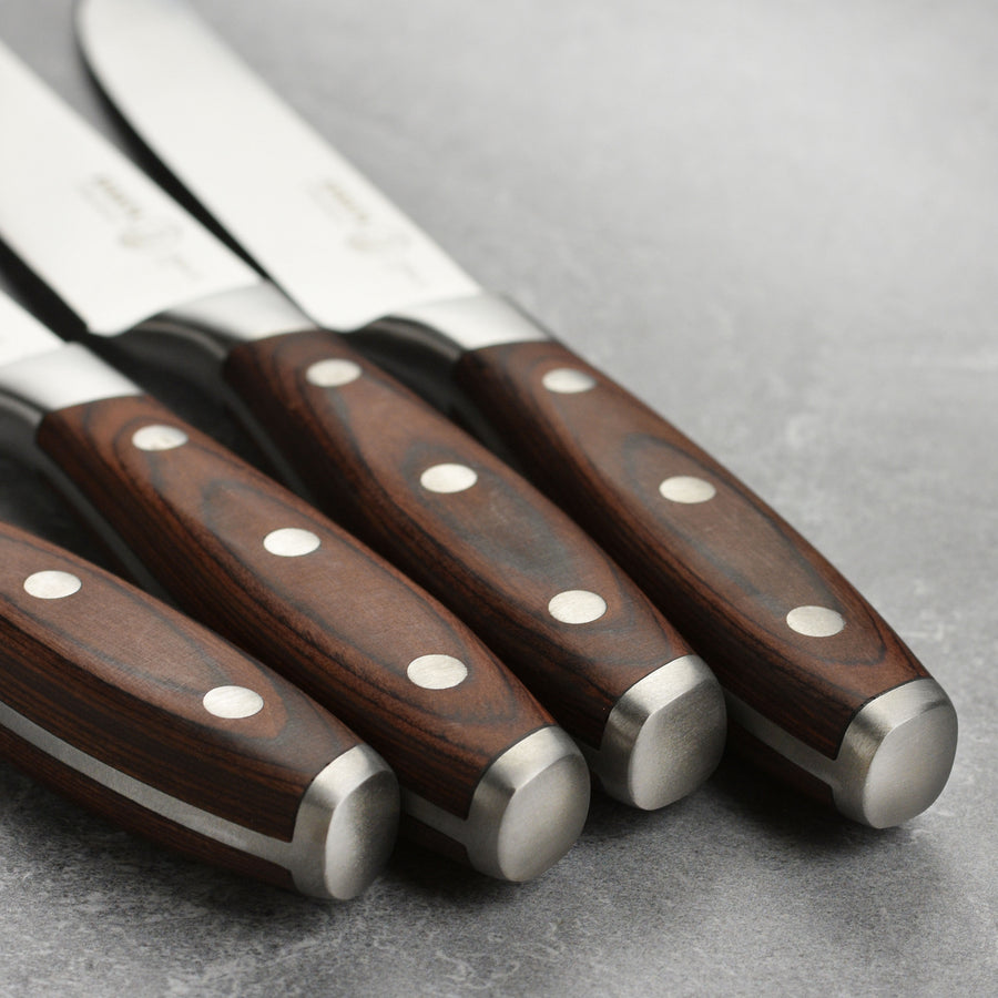 3 Steak Knives In A Wood Chest (Set of 8)