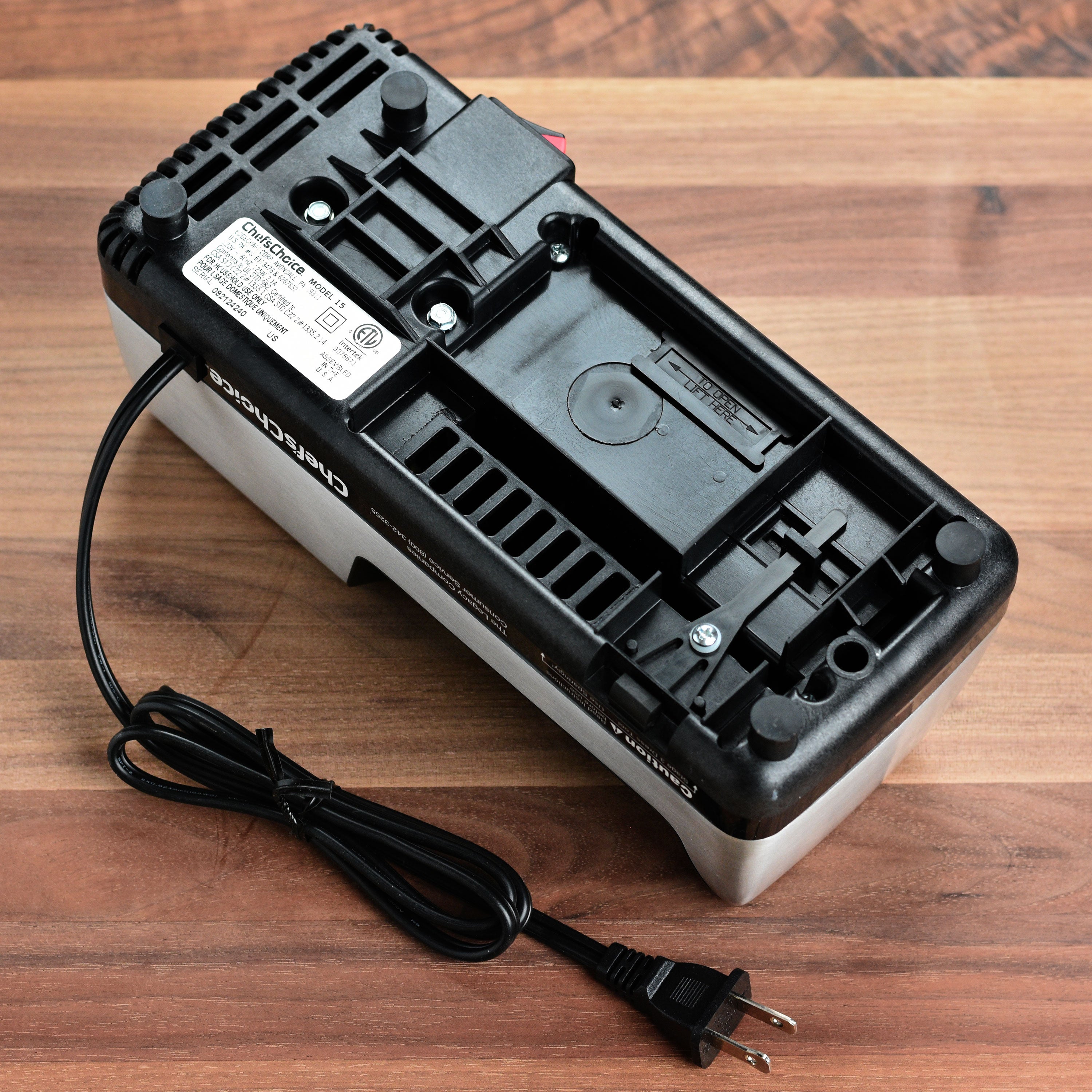 Chef's Choice 15XV Electric Knife Sharpener Brushed Metal Cutlery