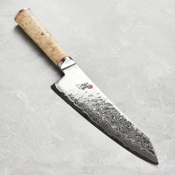 38kt miyabi wood( F L A T ）sugi NODEL Miyabi Birchwood Rocking Santoku Knife - 7