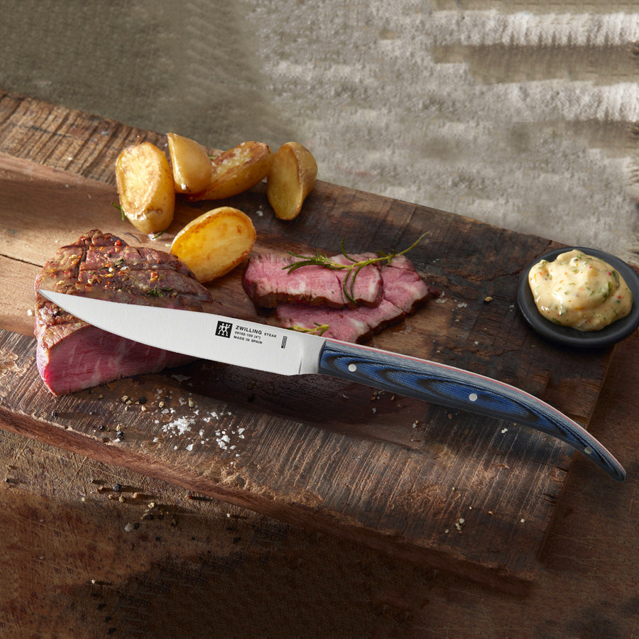 ZWILLING Steak Sets 4-pc, Toro Steak Knife Set in Beechwood presentation box
