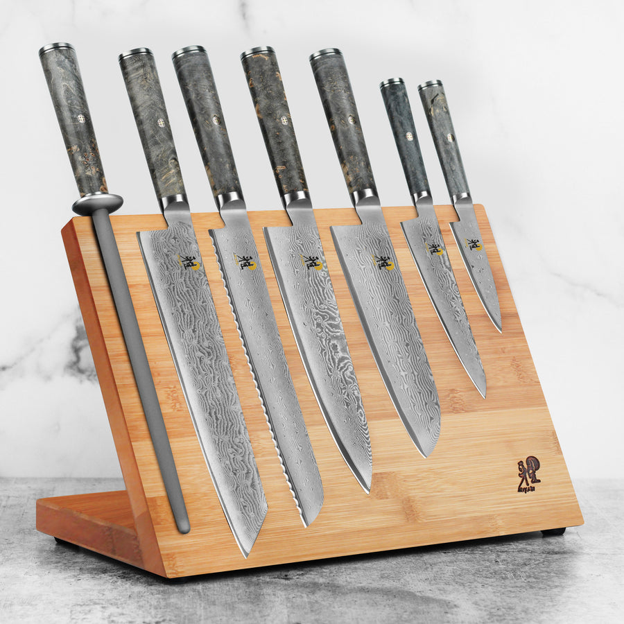 Miyabi Black Magnetic Easel Knife Set - 8 Piece – Cutlery and More