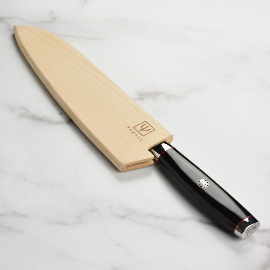 Yaxell Ypsilon SG2 8" Chef's Knife with Magnetic Wooden Sheath