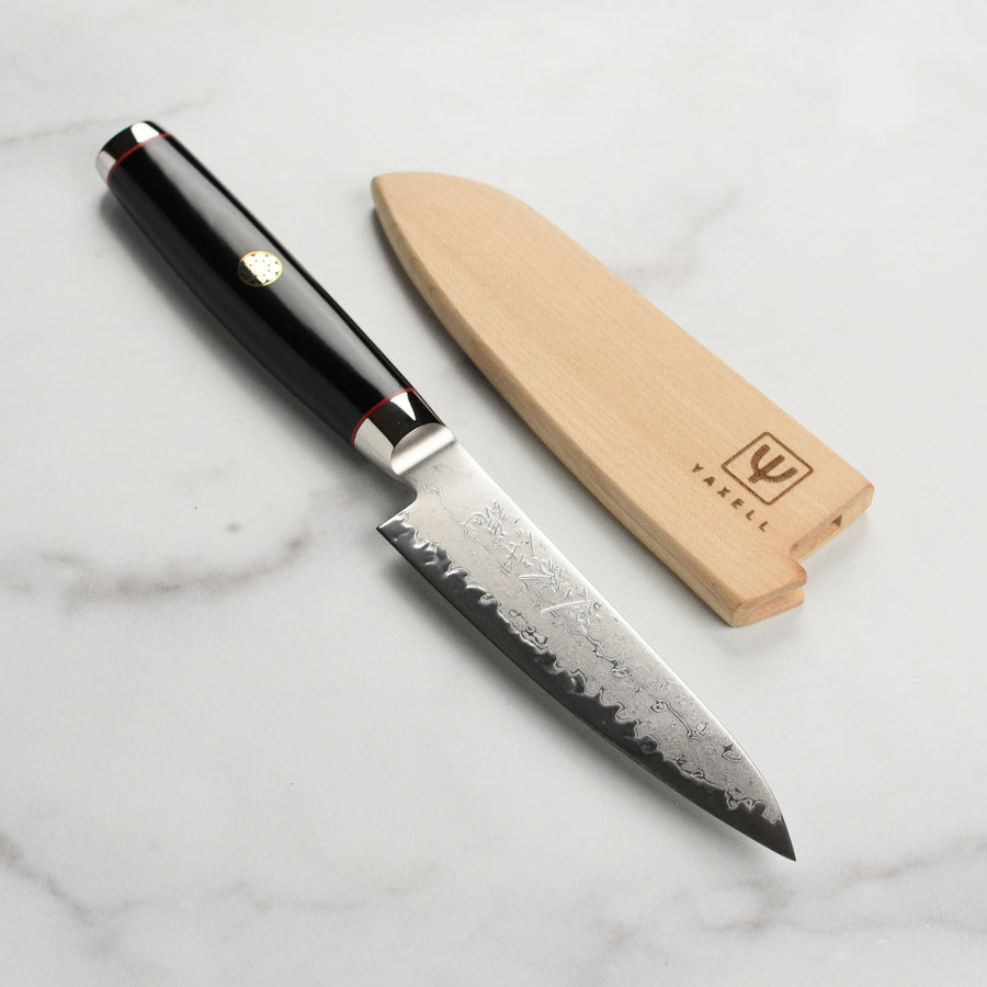 Yaxell Ypsilon 4.75" Utility Knife with Magnetic Wooden Sheath