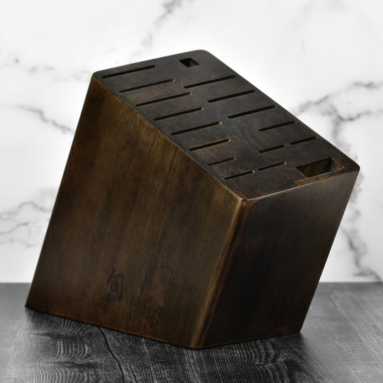Shun 17 Slot Angled Knife Block