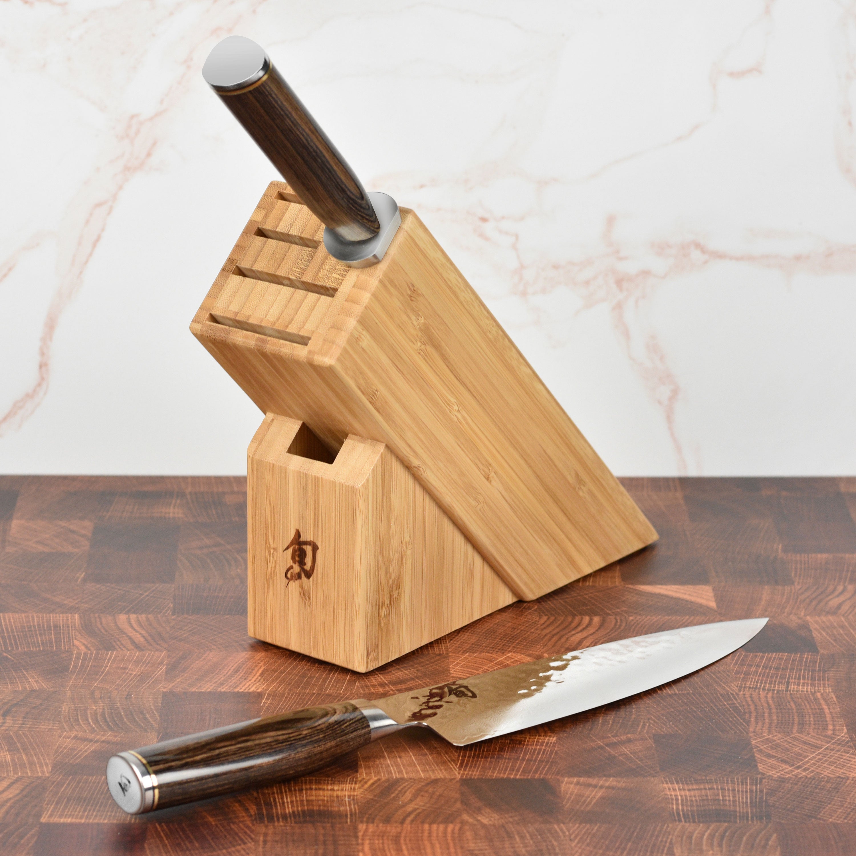 Shun Premier Chef's Knife Block & Honing Steel - Starter Set