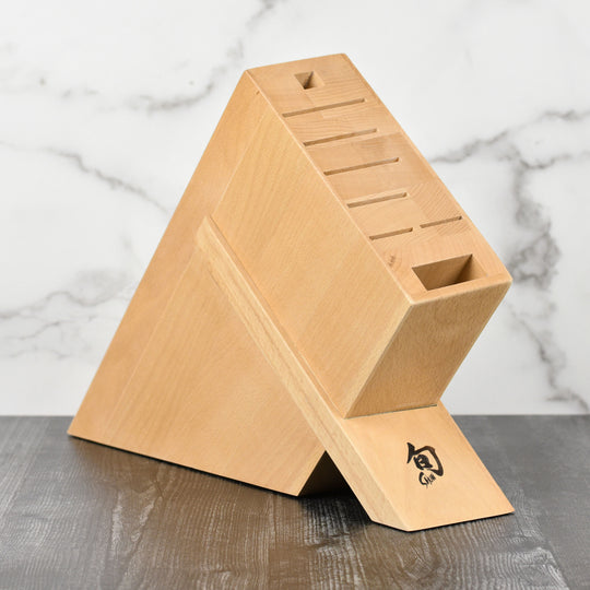 Shun 8 Slot Beechwood Knife Block