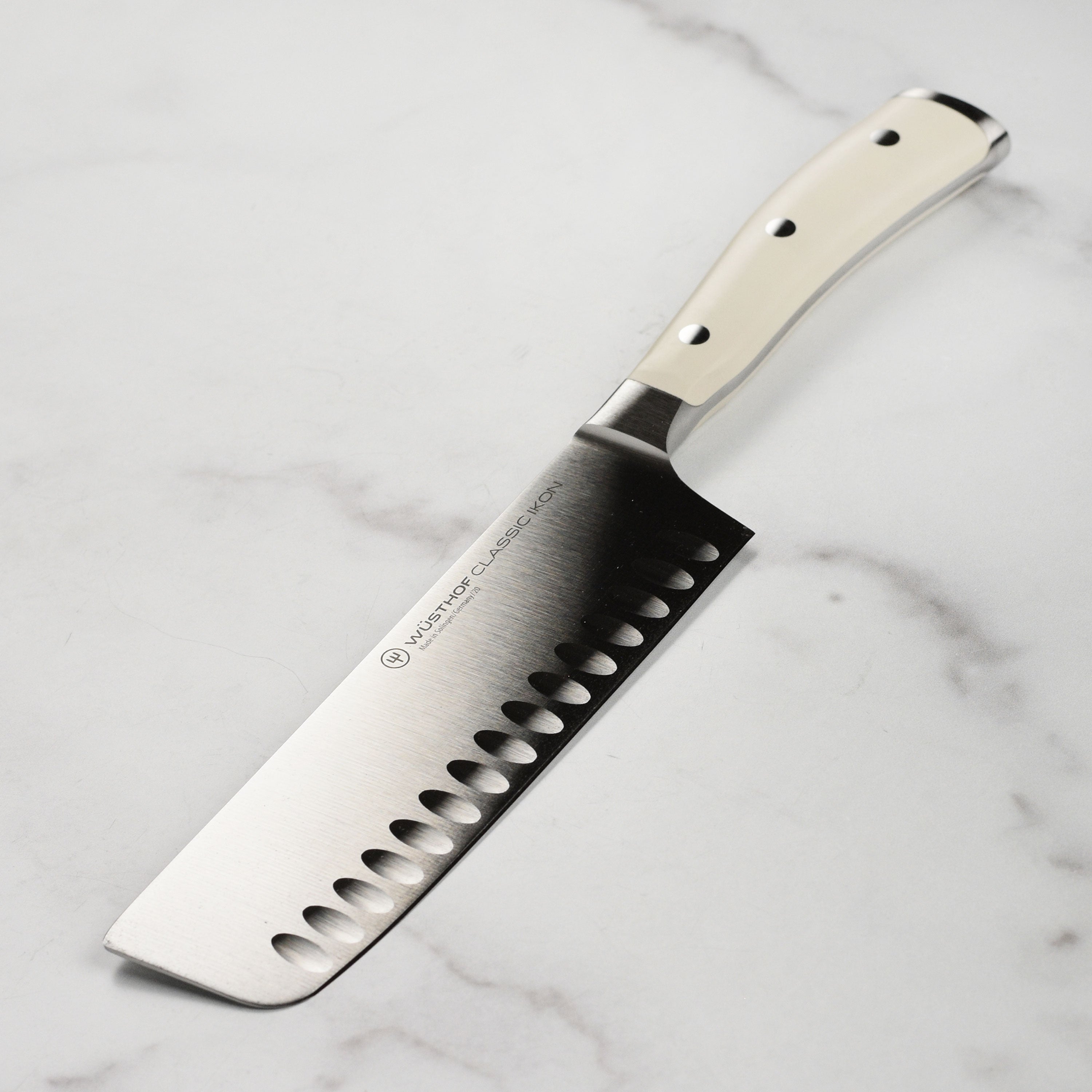 Wusthof Classic Ikon Creme Nakiri Knife - 7" Hollow Edge