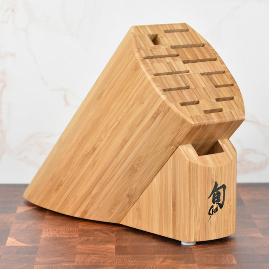 Shun 13 Slot Bamboo Knife Block
