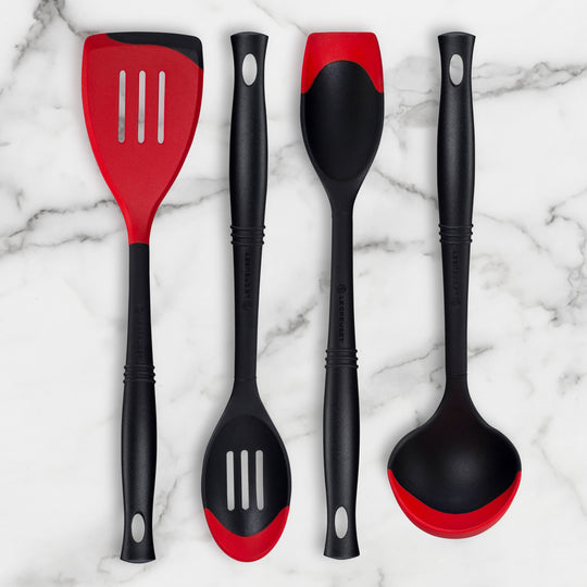 Le Creuset 4 Piece Bi-Material Silicone Utensil Set