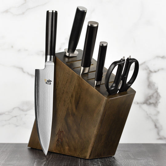 Shun Classic 6 Piece Slim Knife Block Set