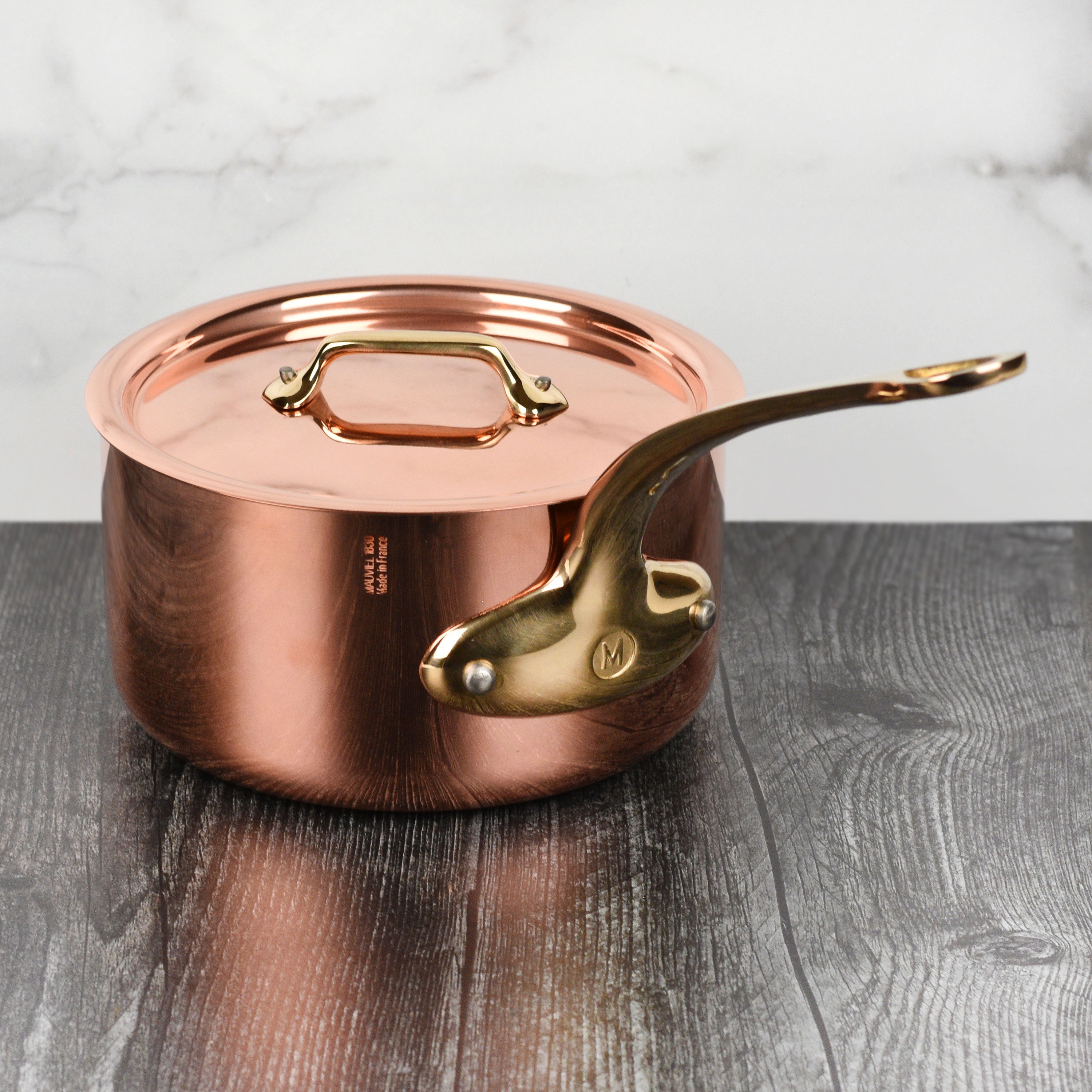 Mauviel M200B Copper Saucepan - 2.6-quart