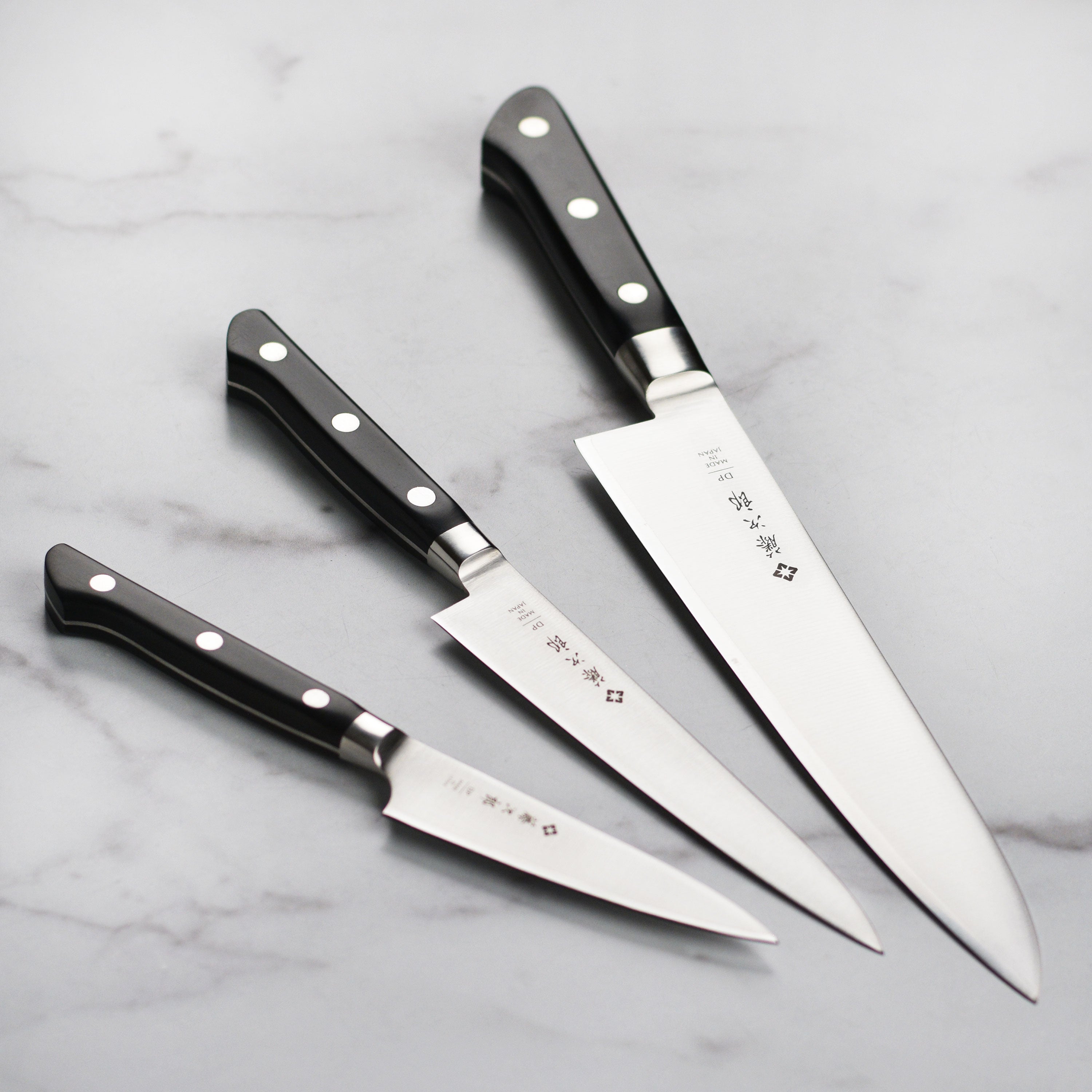 Tojiro DP Knife Set - 3 Piece – Cutlery and More