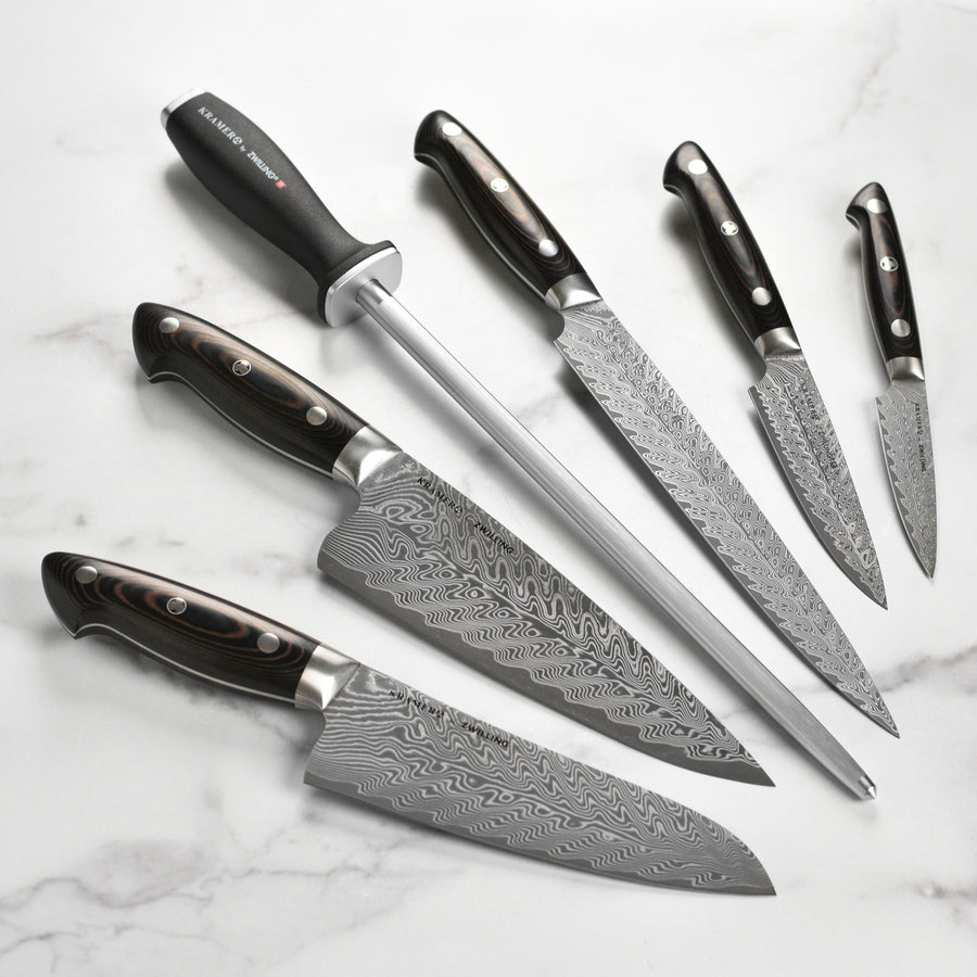 Bob Kramer Stainless Damascus Knife Block Set - 14 Piece – Cutlery