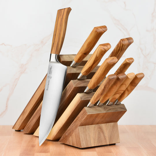 Messermeister Oliva Elite 11 Piece Magnetic Knife Block Set
