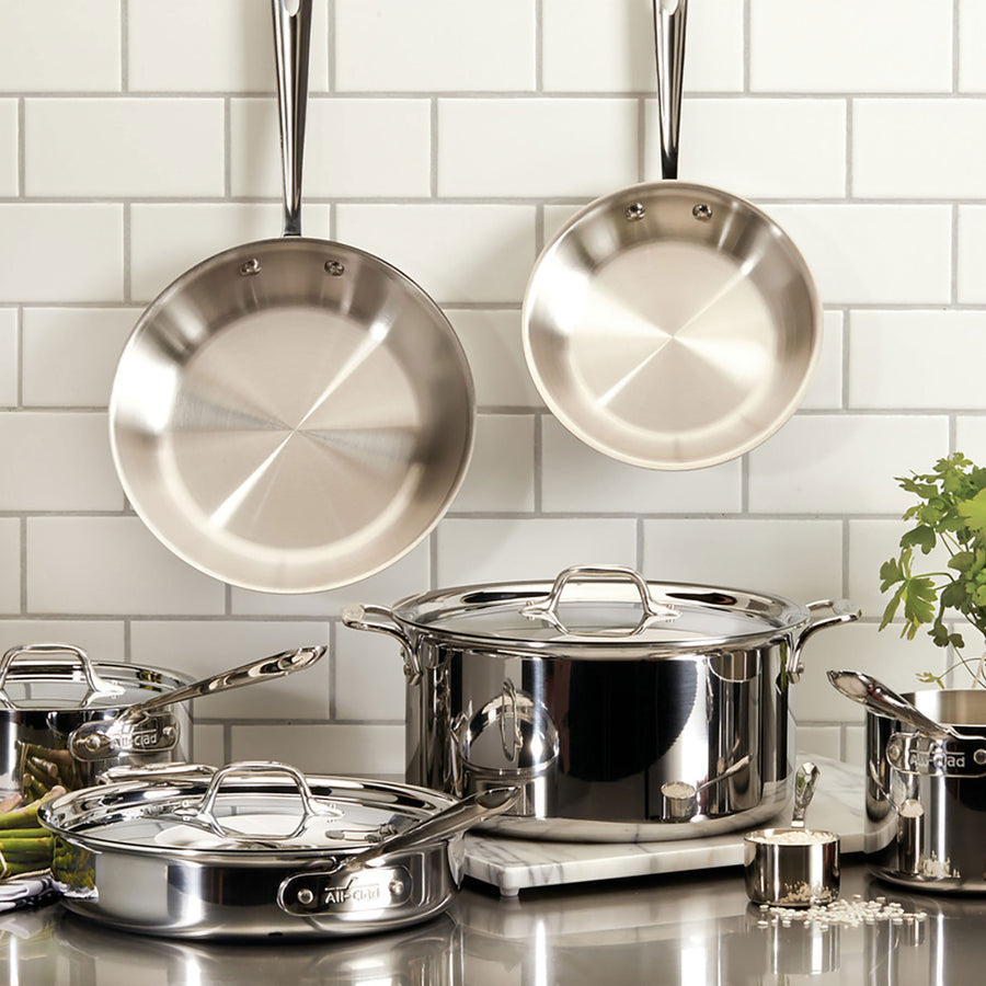  All-Clad D3 3-Ply Stainless Steel Cookware Set 10