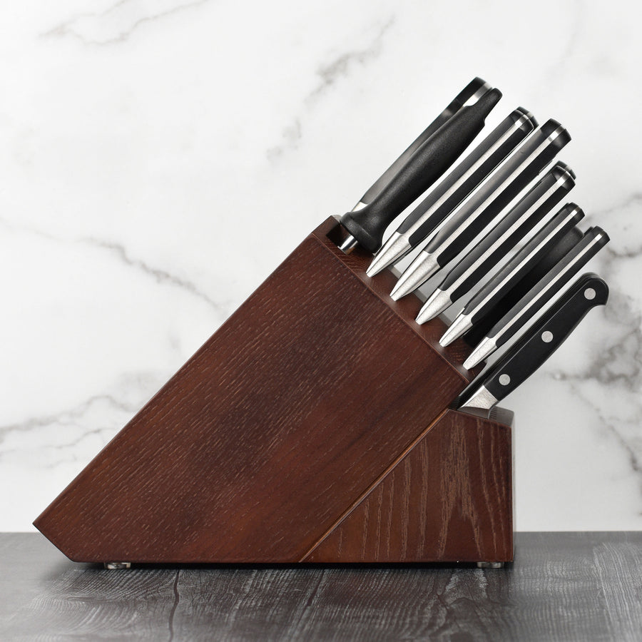 ZWILLING J.A. Henckels Gourmet 9-Piece Knife Set with Walnut Magnetic Knife  Bar