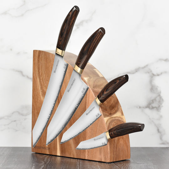 Messermeister Kawashima SG2 5 Piece Magnetic Knife Block Set