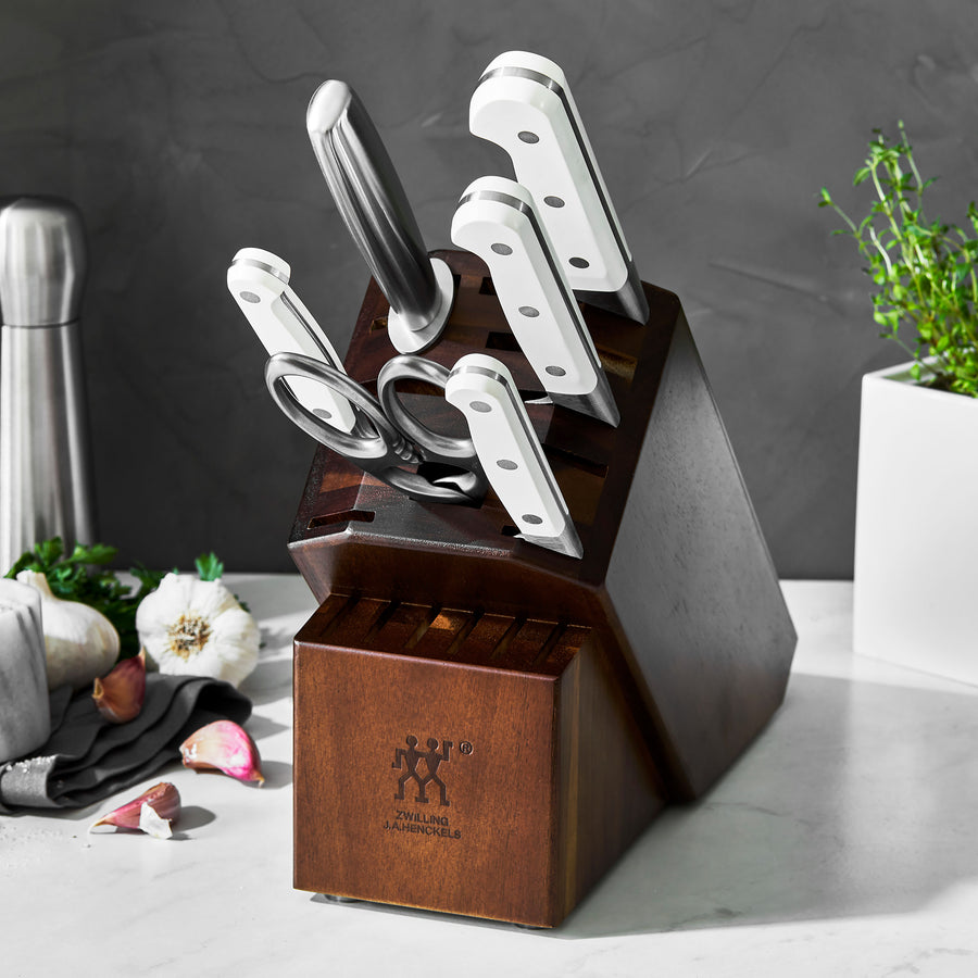 ZWILLING Professional S 7-pc Knife Block Set - Rustic White, 7-pc - QFC
