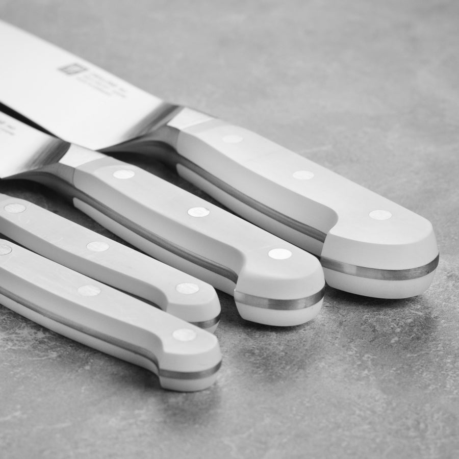 ZWILLING Pro 7-pc Knife Block Set - Rustic White