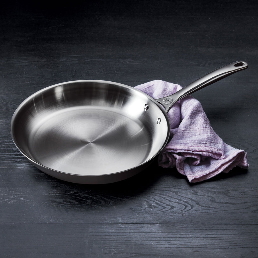 Le Creuset - 2 Piece Stainless Steel Fry Pan (8 & 10)