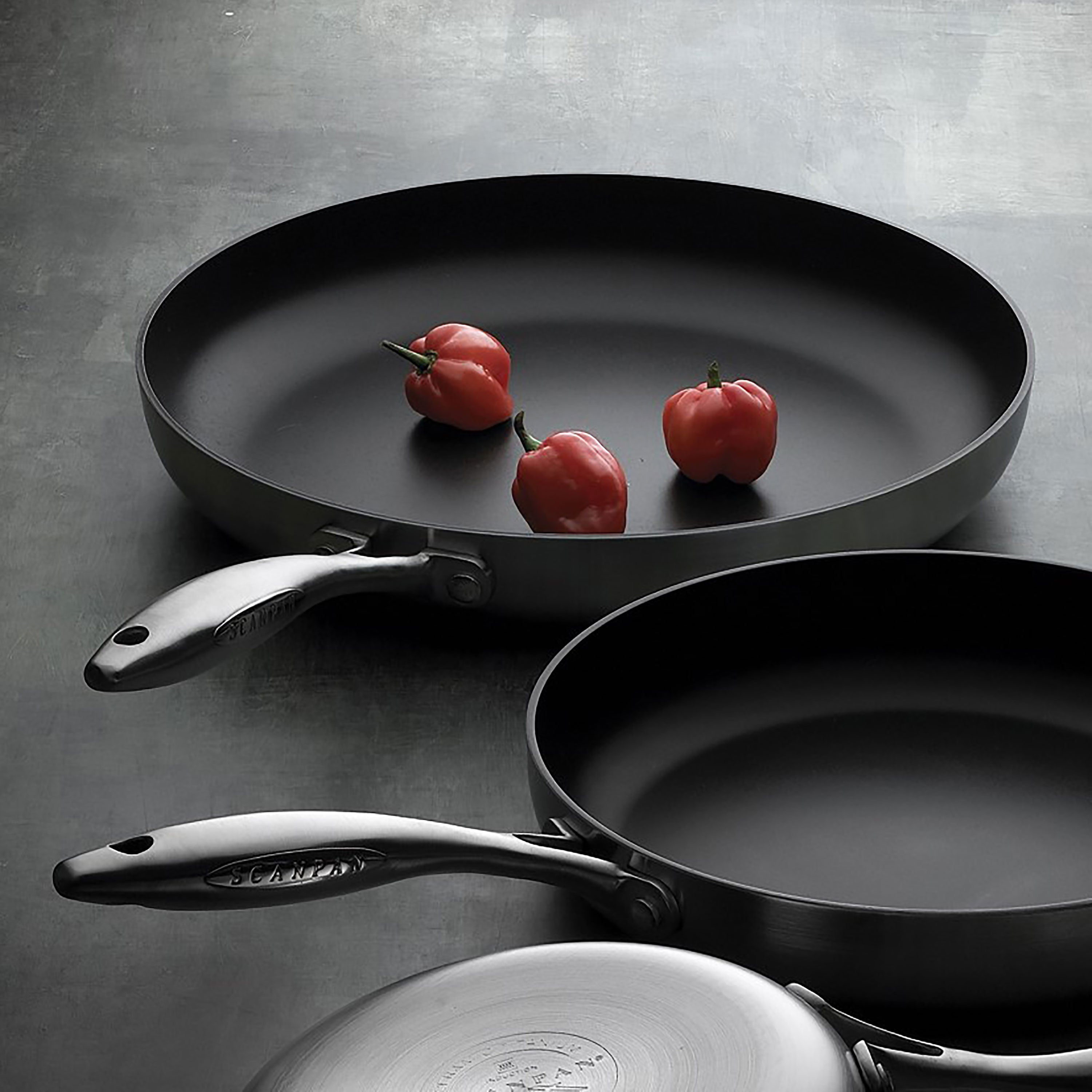 Scanpan CTX Frying Pan Skillet Set 8 & 10.25" Nonstick Stainless Steel Cutlery and More