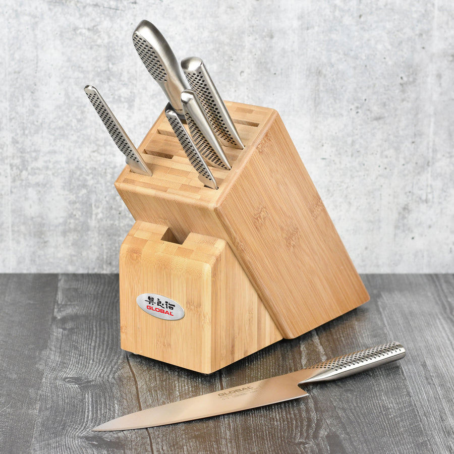  Global 8 Piece Knife Set with Bamboo Block: Home & Kitchen