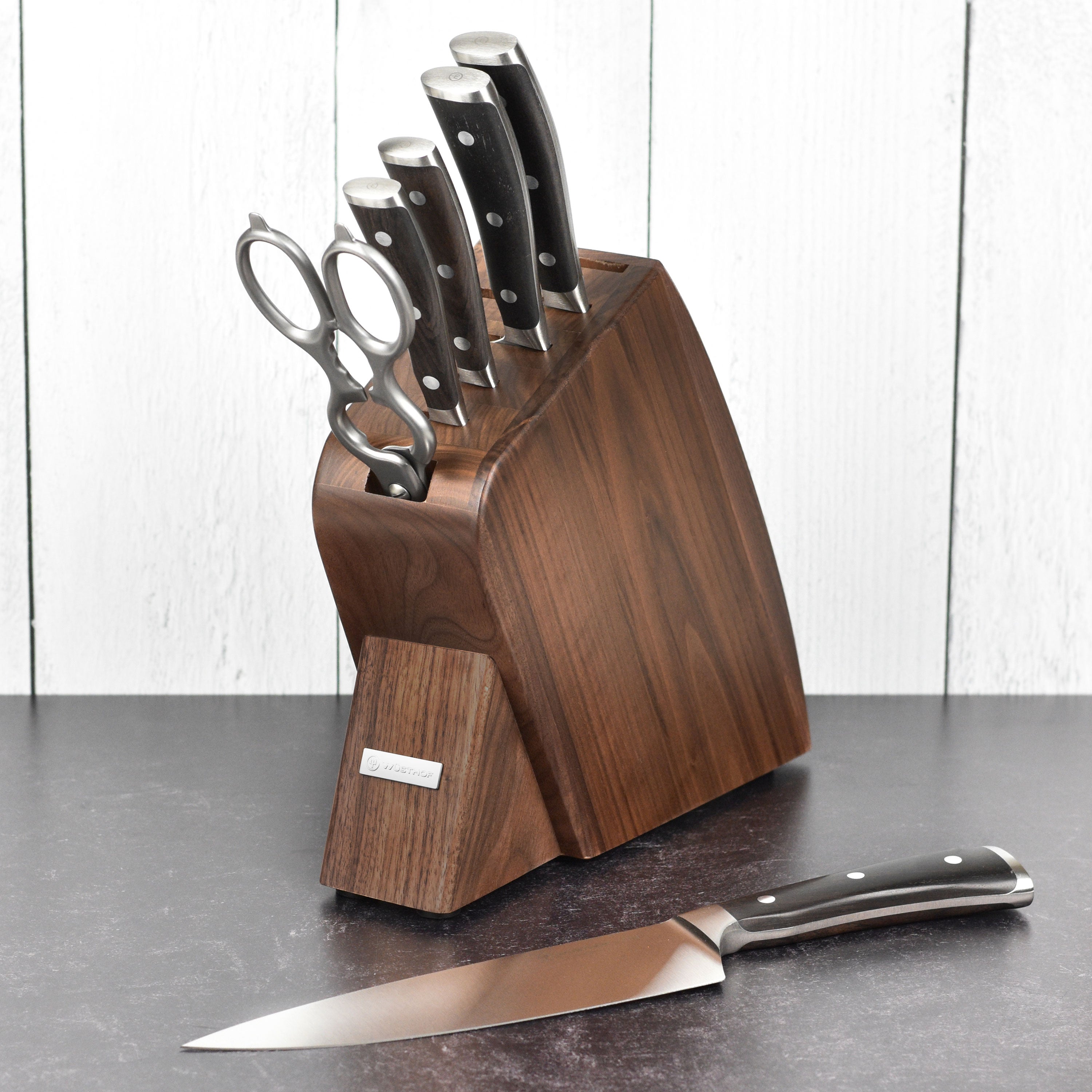 Wusthof Ikon Blackwood Slim Knife Block Set 7 Piece Cutlery and More