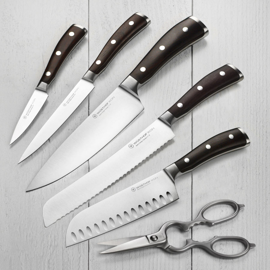  Wusthof Classic 7 Piece Slim Knife Set with Acacia