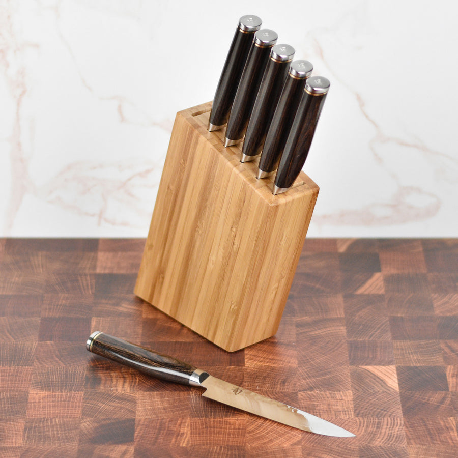 Shun Premier 6 Piece Steak Knife Set with Block