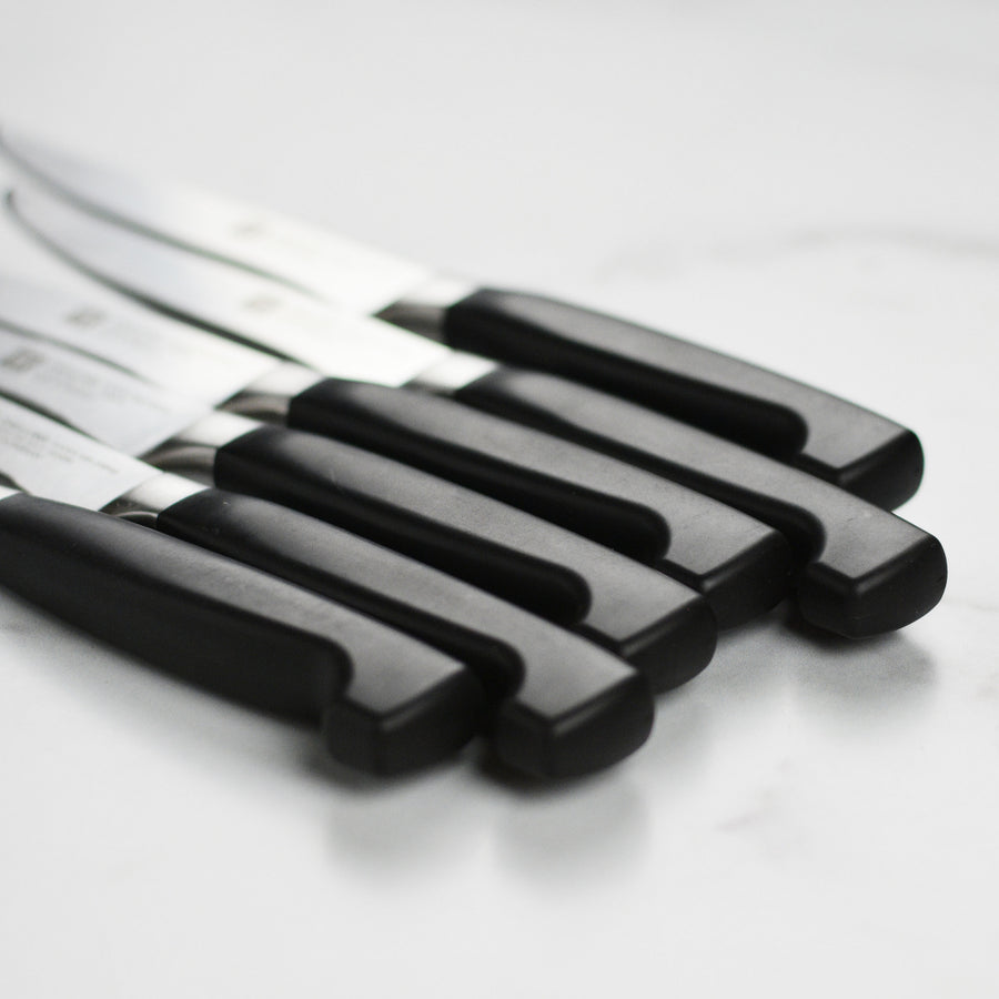 Zwilling Black Forged Accent 4-Piece Steak Knife Set - Austin, Texas —  Faraday's Kitchen Store