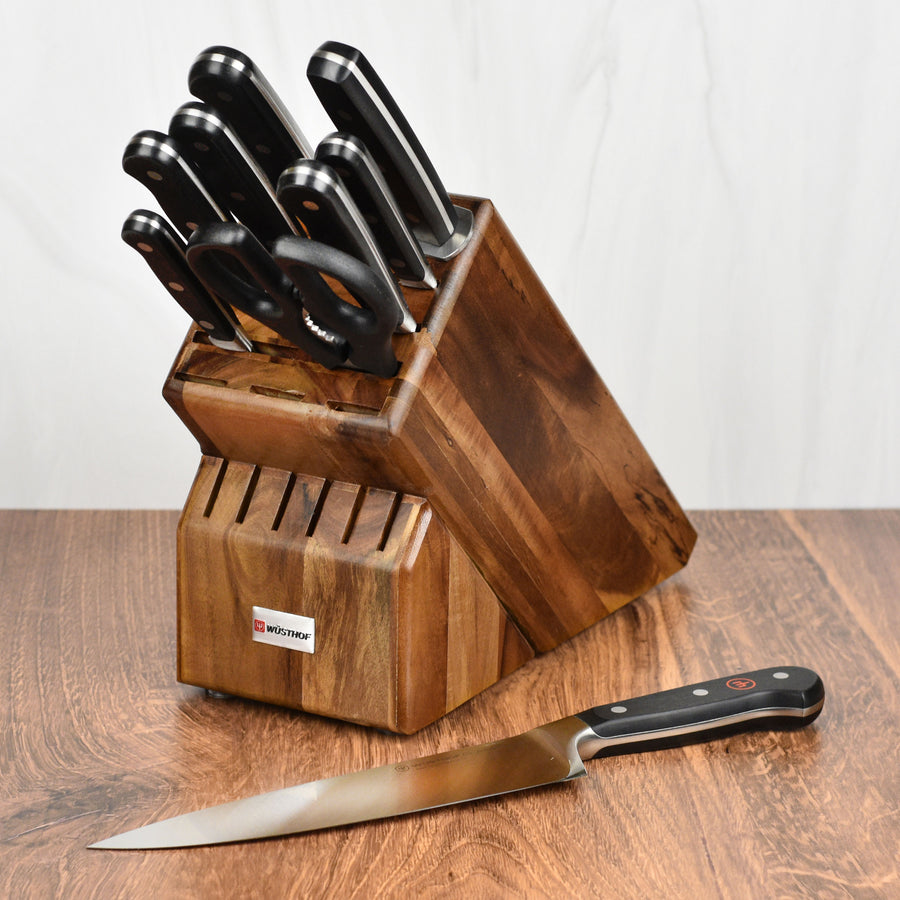 Wusthof Classic 9-piece knife block set brown